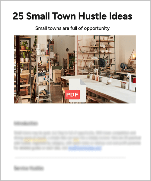 Small Town Hustles 25 Ideas Thumbnail