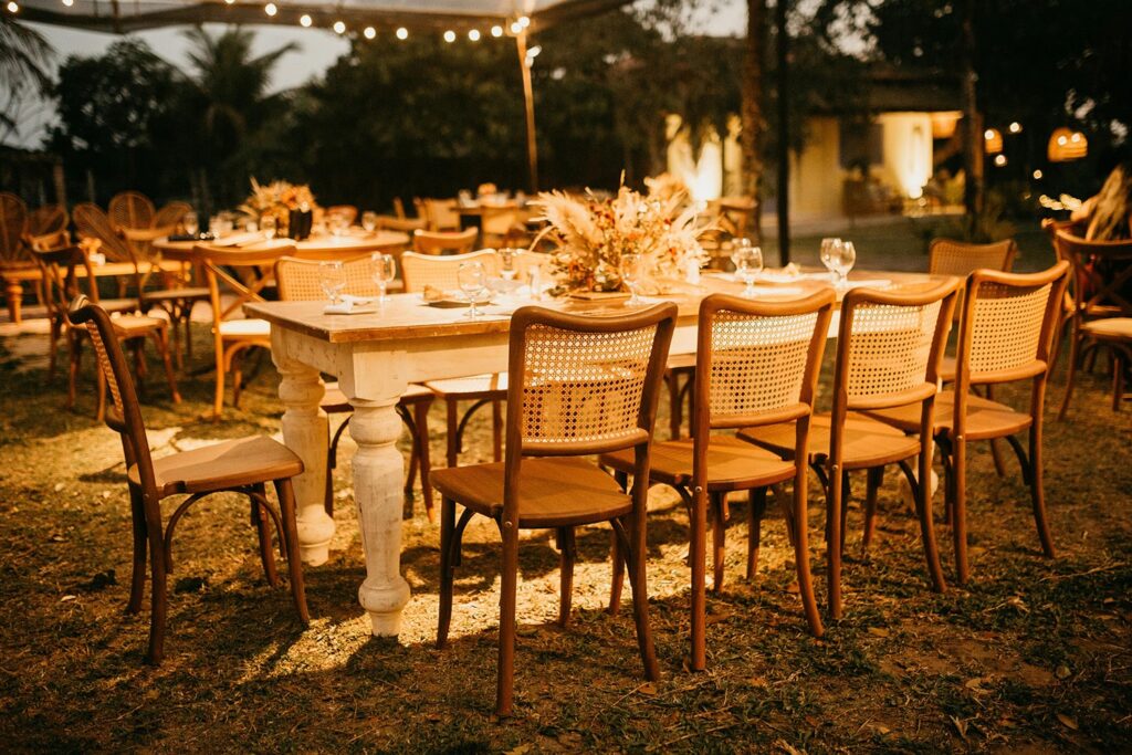 Outside event at night time