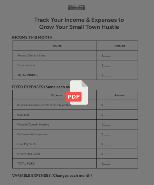 Small Town Hustles Track Income Thumbnail